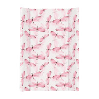 Пеленальная доска Cebababy 50x70 Flora & Fauna W-200-099-543, Libelula, белый / розовый