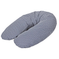 Подушка для вагітних Ceba Physio Multi джерсі W-741-700-526, Diamonds & circles, білий/сірий