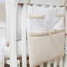 Постельный комплект 8 эл Twins Dolce Loving bear 4062-D-009, white / beige, белый / беж