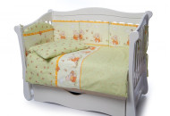 Постельный комплект 4 эл Twins Comfort New бампер подушки 4052-C-109, Медун зеленые, светло зеленый