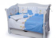 Постільний комплект 4 ел Twins Comfort New бампер подушки 4052-C-126, Каченята рожеві, рожевий