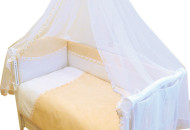 Постельный комплект 8 эл Twins Magic sleep 4070-M-002, yellow, желтый