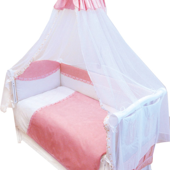 Постельный комплект 8 эл Twins Magic sleep 4070-M-004, pink, розовый