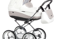 Коляска Roan Emma 43, білий/беж