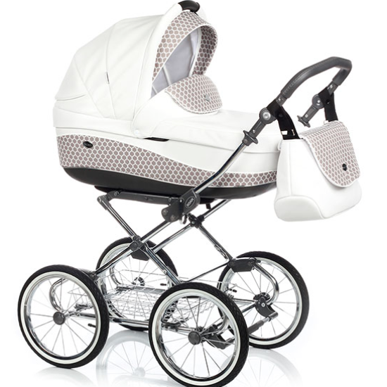 Коляска Roan Emma 43, білий/беж