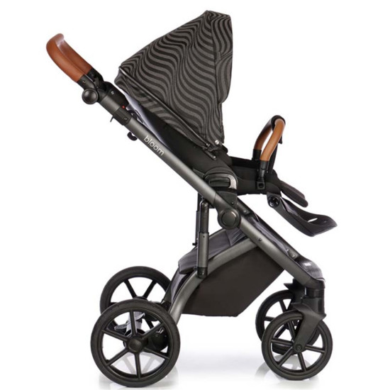 Коляска 2 в 1 Roan Bloom Eco Blue Pearl, голубой