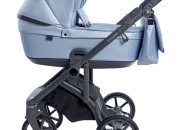Коляска 2 в 1 Roan Bloom Eco Blue Pearl, голубой
