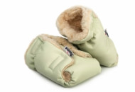 Перчатки мех / эко кожа Twins