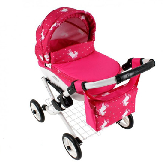 Коляска для ляльки Adbor Lily 23 рожевий