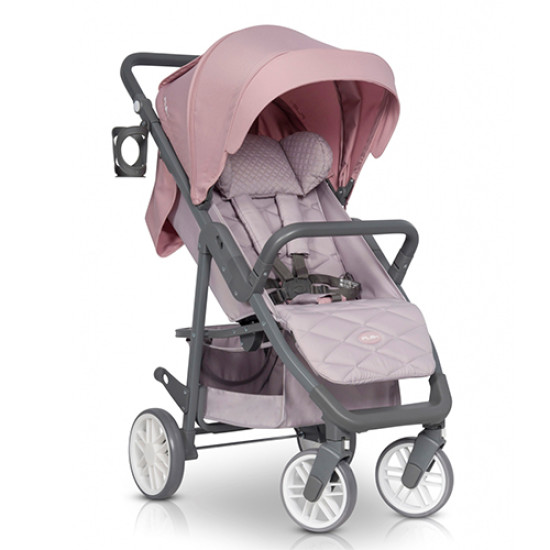 Коляска Euro-Cart Flex powder pink, розовый