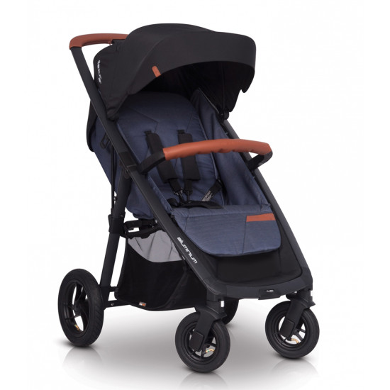 Коляска EasyGo Quantum Air denim, джинсовый