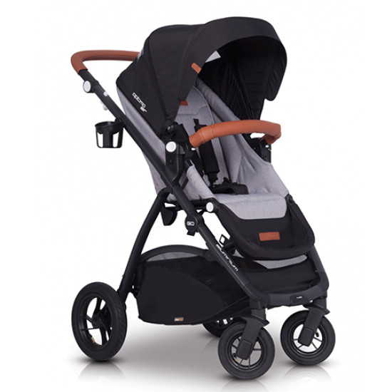 Коляска прогулочная EasyGo Optimo Air grey fox серый