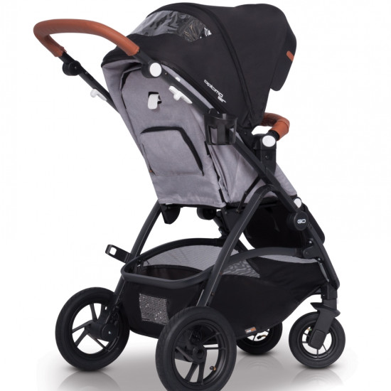 Коляска прогулочная EasyGo Optimo Air grey fox серый
