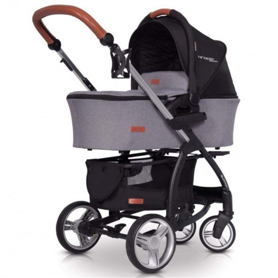 Коляска 2 в 1 EasyGo Virage Ecco 2019 grey fox, серый