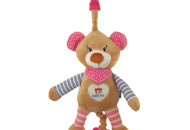 Plush Suspension Musical Baby MIX STK-16393 Bear STK-16393P, Pink, Pink