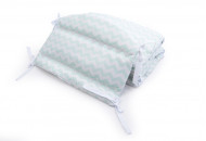 Twins Premium bumper quilted 2027-P-065, mint zigzag, mint