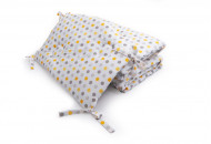 Twins Premium bumper quilted 2027-P-069, yellow peas, yellow