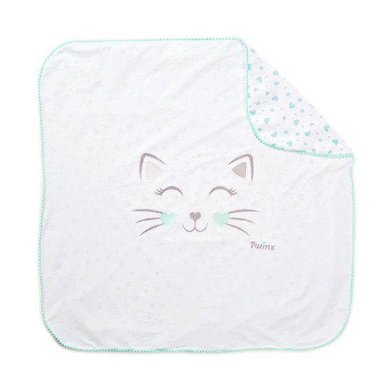 Плед Twins Miu 80х80 1407-TPM-80х80-014, mint, мятный