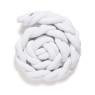 Бампер - косичка Twins 3-х прядна двойная 200 см 2020 K3-2-200-01, white, белый