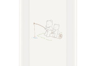 Пеленальная доска Cebababy 50x70 Basic line W-200-004-100, Мишки рыбачат, белый