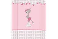 Повивальна дошка Cebababy 50x70 Basic line W-200-069-130, Котик рожевий, рожевий