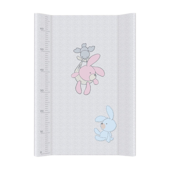 Повивальна дошка Cebababy 50x70 Basic line W-200-068-260, Кролики сірі, сірий