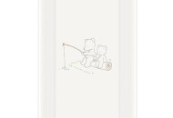 Повивальна дошка Cebababy 50x80 Basic line W-210-004-100, Ведмедики рибалять білий, білий