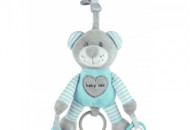 Плюшевая подвеска с вибро Baby mix Мишка