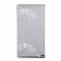 Плед Twins трикотаж 80x80 Rainbow 1406-TTR-10, grey, серый