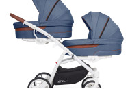 Коляска для двійні EasyGo 2 of Us anthracite, графіт