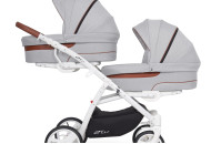 Коляска для двійні EasyGo 2 of Us grey fox, сірий