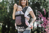 Эрго - рюкзак Love & Carry AIR X LC125, Дейзи, черный