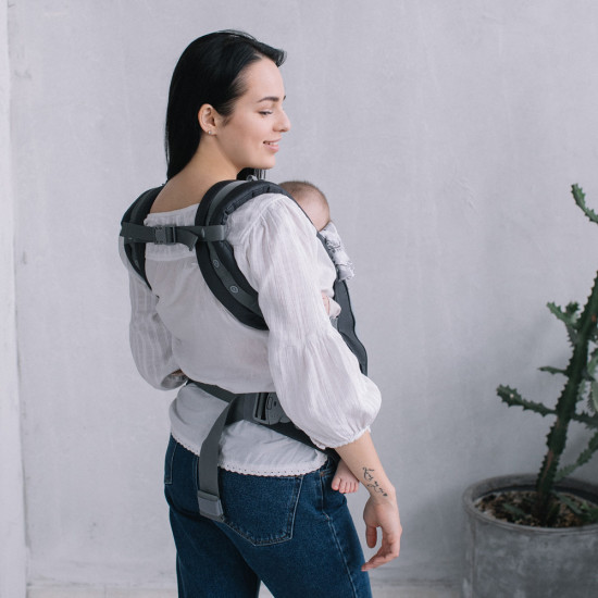 Эрго - рюкзак Love & Carry AIR X LC122, Ленивце, графит