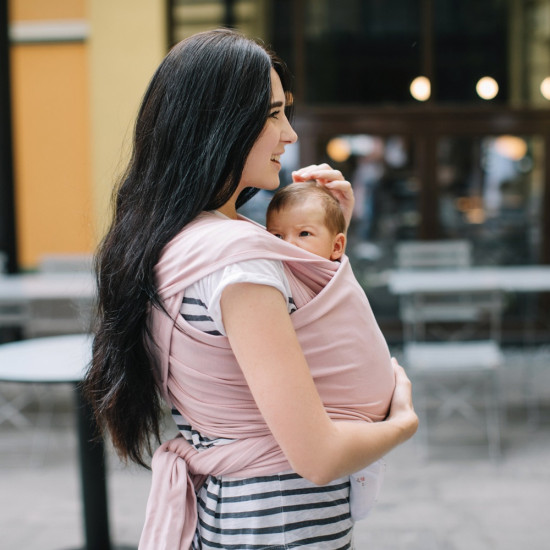 Слинг - шарф Love & Carry LC421, Орхидея, светло розовый