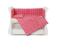 Бампер Twins Comfort line 2054-С-072, Фламінго, рожевий