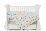Сменная постель 3 эл Twins Comfort line Мама и мишка мятный