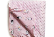 Плед Twins Dolce Minky autumn 80x80 1465-DMK-08 pink, розовый
