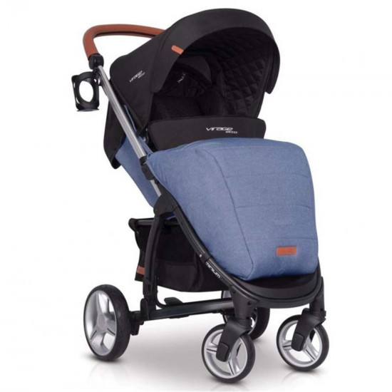 Коляска EasyGo Virage Ecco прогулочная denim, джинсовый