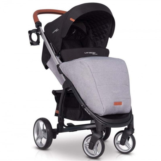 Коляска EasyGo Virage Ecco прогулочная grey fox, серый