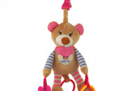 Плюшевая подвеска с вибро Baby Mix STK-16300 Мишка STK-16300P, pink, розовый