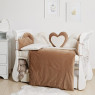 Постельный комплект 6 эл Twins Romantic Heart 4024-R-009-02, caramel, латте