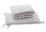 Бампер Twins Premium Minky 2030 TM-01 white, белый