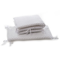 Бампер Twins Premium Minky 2030 TM-01 white, белый