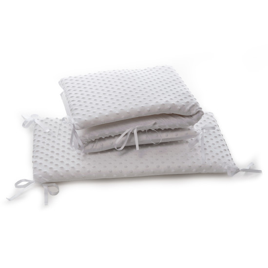 Бампер Twins Premium Minky 2030 TM-01 white, белый