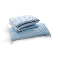 Bamper Twins Premium Minky 2030 TM-04 Blue, Blue