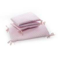 Бампер для девочки в кроватку Twins Premium Minky 2030 TM-08 pink, розовый