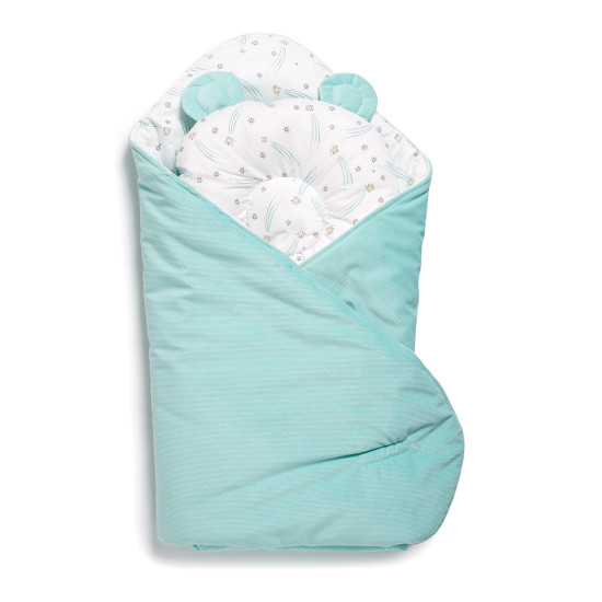 A set of an envelope-file with a pillow Twins Bear 9064-TB-14, Mint, Mint