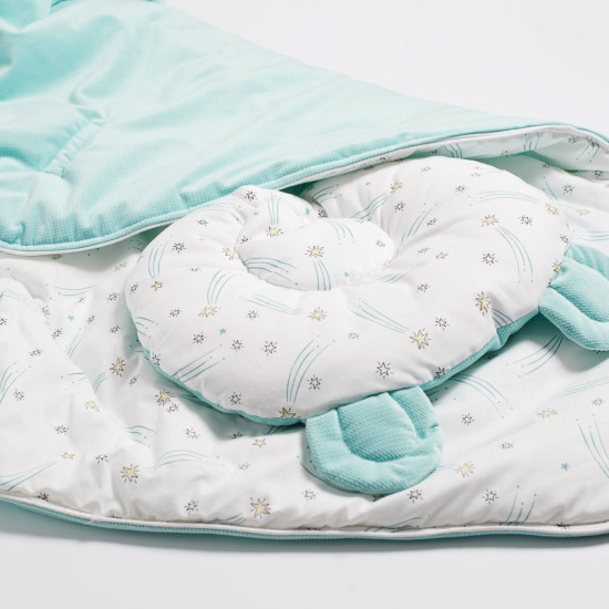 A set of an envelope-file with a pillow Twins Bear 9064-TB-14, Mint, Mint