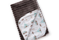 Плед Twins Trip Summer 104x80 1408-TTS-07 brown, коричневый