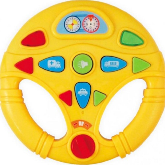 Пластиковое музыкальное управление Baby Mix PL-430138 PL-430138 yellow, yellow, желтый